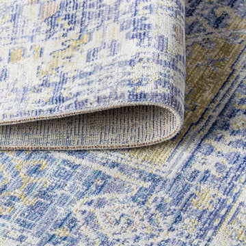 Darija Ornate Geometric Medallion Area Rug
